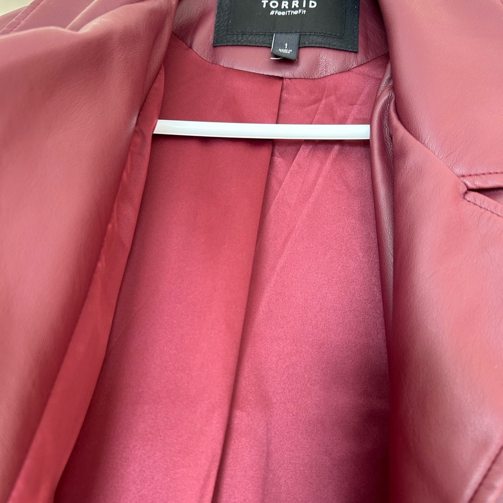 Torrid faux leather moto jacket sz14 - Picture 6 of 8